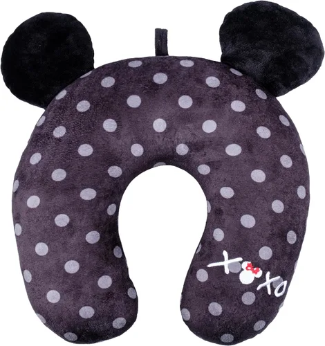 Vista 13 de FUL Disney Minnie Mouse - Almohada de cuello con capucha y orejas 3D, accesorios de viaje para avión, automóvil y oficina, cómoda y transpirable