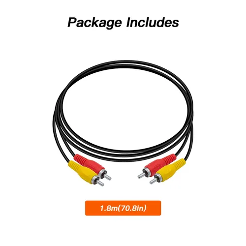 Vista 6 de Gam3Gear Audio Video AV Cable Lead for Nintendo NES