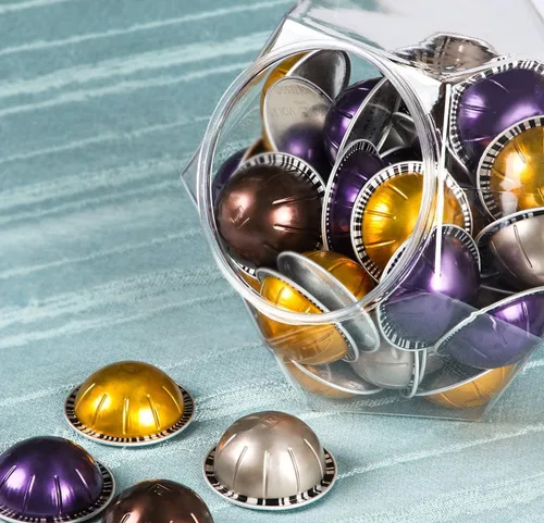 Vista 7 de RUSFOL Polígono de gran capacidad de 12 lados elegante soporte para cápsulas de café Nespresso Vertuoline