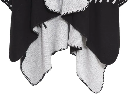 Vista 69 de Urban CoCo Poncho de colores para mujer, chal con frente abierto, color en bloques