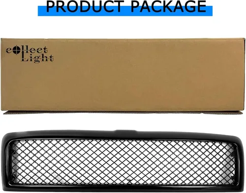Vista 4 de Rejilla de parachoques delantero para Dodge Ram 1994 1995 1996 1997 1998 1999 2000 2001 2002 Dodge Ram 1500 2500 3500 rejilla delantera de malla
