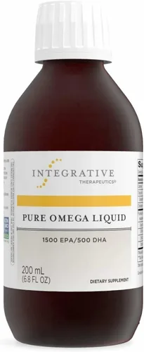 Integrative Therapeutics Pure Omega Liquid - Suplemento de aceite de pescado para apoyo nutricional - Apoya la salud del corazón* - Sin eructos a
