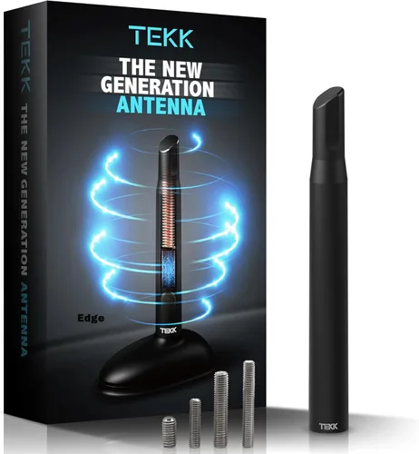 Vista 52 de TEKK - Antena corta para auto, diseñada para una recepción optimizada de FM/AM, de 4.8 pulgadas
