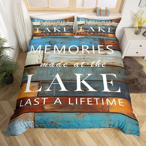 Vista 11 de Funda de edredón de lobo, juego de ropa de cama con estampado de mandala para niños, funda de edredón bohemia con atrapasueños para decoración