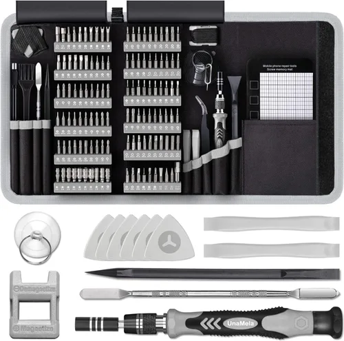 Vista 8 de Kit de herramientas de construcción de PC 140-IN-1: Kit de herramientas para computadora para reparación y montaje, juego de destornilladores