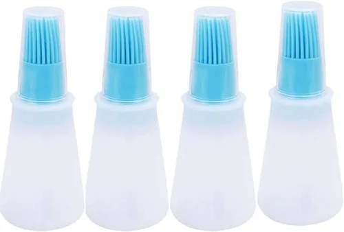 Vista 12 de Cepillo para botellas de aceite de silicona, cepillos para barbacoa/pastelería, parrilla de cocina de silicona, cepillo para botellas de aceite