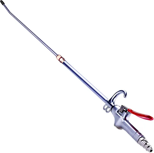Potente pistola de soplado de aire industrial de alto volumen, boquilla de flujo de aire de acero inoxidable extensible de 17 a 26 pulgadas,