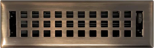 Vista 11 de Madelyn Carter Cubierta de ventilación de estilo artesanal contemporáneo, interior de acero fundido sólido, controla el flujo de aire, 2 x 10