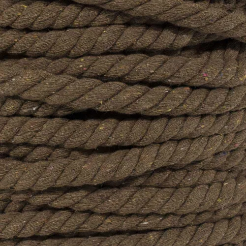 Vista 67 de Cuerda de algodón trenzado súper suave de 3 hebras (negro, 1 pulgada x 10 pies)