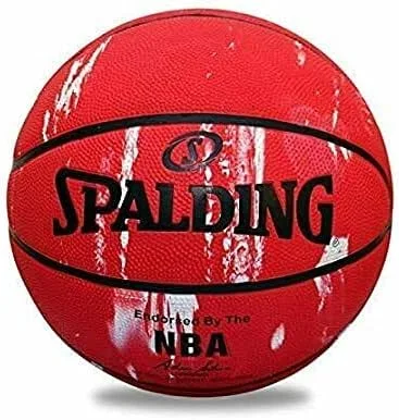 Spalding Bola de baloncesto de mármol tamaño 7 para mujeres Baloncesto al aire libre sin bomba