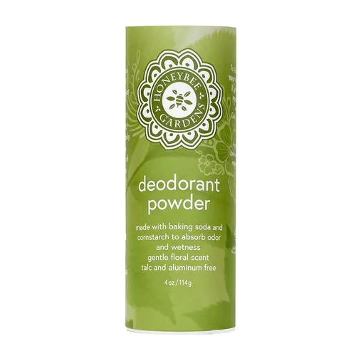 Honeybee Gardens - Desodorante en polvo, aluminio y libre de talco, 4 oz/114 g