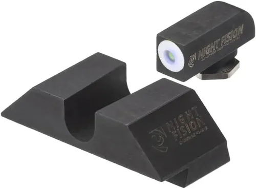 Vista 7 de Night Fision Tritium Night Sight Set for Glock 42/43/43X - Perfect Dot Front Sight with Added Daytime Ring - Front Ring Color Options - Various