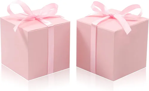 Vista 36 de COTOPHER 60 cajas de regalo pequeñas, cajas de regalo de 2 x 2 x 2 pulgadas, cajas de regalo de papel con cintas, caja de dulces para regalos