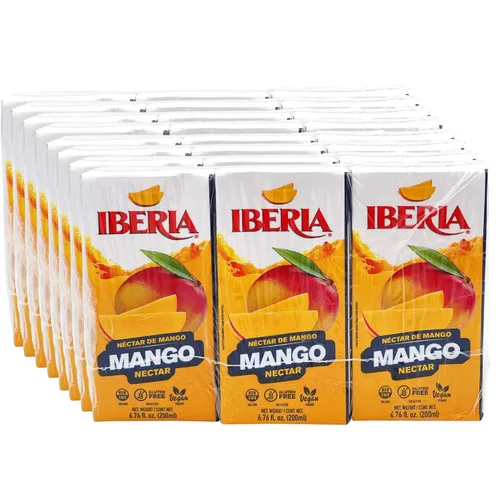 Vista 3 de Iberia Bebida de jugo de mango, 16.57 onzas líquidas (paquete de 12)