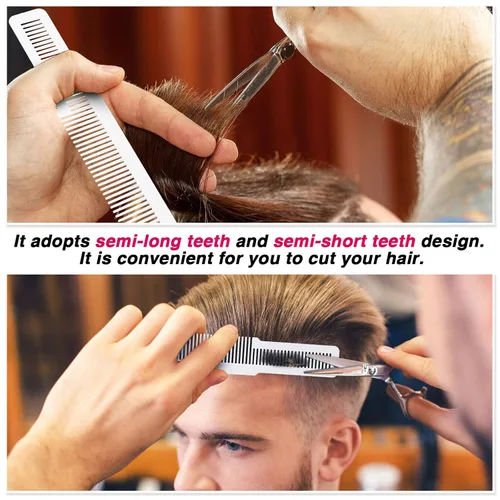 Vista 4 de Potchen Peine de corte de pelo, 3 piezas, peine profesional para peluquería resistente al calor, accesorios para peluquerías, hogares, hogar, salón