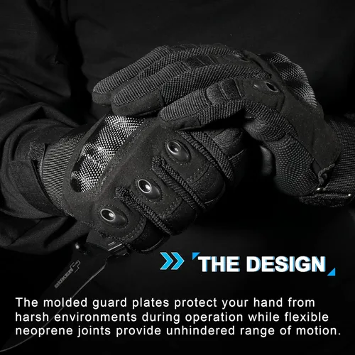 Vista 4 de WTACTFUL Guantes tácticos para hombre con función táctil para airsoft, paintball y motocicleta