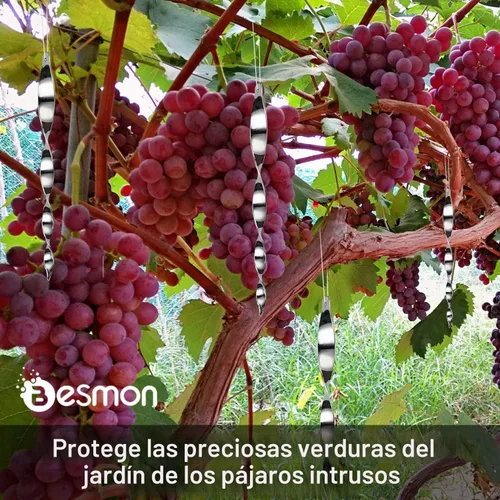 Vista 3 de Varillas de pájaro carpintero para casa, dispositivos reflectantes de pájaros al aire libre, varillas reflectantes para miedo, reflectores