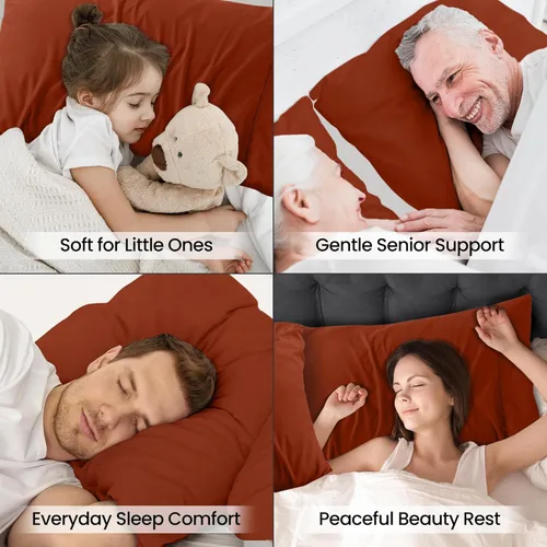 Vista 189 de Utopia Bedding Fundas de almohada Queen – Paquete de 2 – Cierre de sobre – Tela de microfibra cepillada suave – Fundas de almohada resistentes al