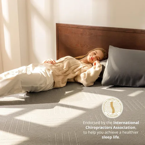 Vista 4 de EGOHOME - Colchón de espuma viscoelástica individual de 10 pulgadas para dolor de espalda, cama de gel de cobre refrescante en una caja, espuma