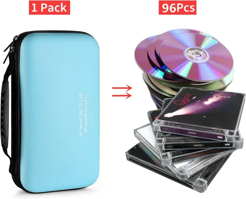 Vista 39 de Funda para DVD, estuche de CD EVA, organizador de almacenamiento, portátil, protector de DVD, soporte para billetera para coche