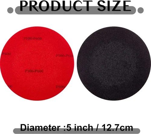 Vista 2 de Maitys Kit de limpieza de bolas de boliche, kit de limpieza de bolas de bolos, 6 piezas (rojo, 500, 1000, grano 2000)