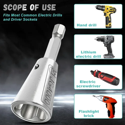 Vista 6 de Axlksia Herramienta de tornado de alambre para taladro, 2 piezas de tornado de alambre de taladro, conector de herramienta de torsión de alambre