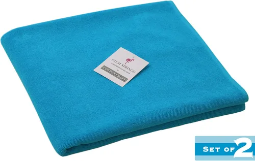 Vista 2 de COTTON CRAFT Funda para silla de piscina – Paquete de 2 – 100% algodón – Toalla de rizo suave hilado en anillo para spa – Funda para silla de playa