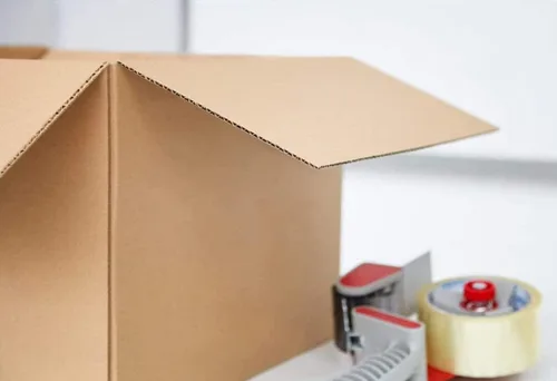 Vista 3 de Secure Seal Paquete de 100 cajas de cartón corrugado para envíos y envíos de cartón móvil, 7 x 7 x 8