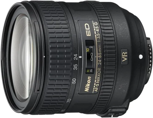 Nikon AF-S FX NIKKOR Lente de zoom con reducción de vibraciones, de 24-85 mm f/3.5-4.5G ED, con autofoco, para cámaras Nikon DSLR.
