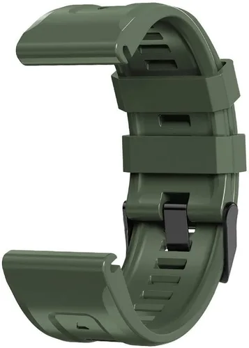 Vista 5 de REYDA Correa de silicona compatible con Garmin Fenix 7X/7X Pro/6X/6X Pro/5X/5X Plus/3/3 HR, 1.024 in, ajuste rápido, pulsera de silicona suave
