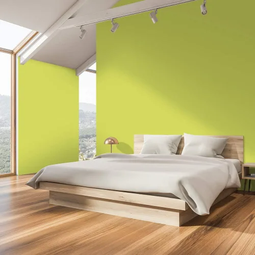 Vista 2 de PRESTIGE Pinturas de pintura exterior e imprimación en uno, 1 galón, plano, combinación comparable de Benjamin Moore* Manzanilla*