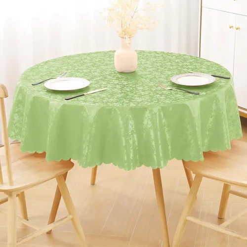 Vista 34 de Smiry Square Table Cloth, Waterproof Heavy Duty Vinyl Tablecloths, Wipeable Washable Table Cover for Kitchen and Dining Room (Baby Blue, 54" X 54")