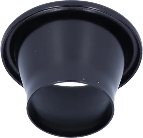 Vista 8 de Cuerno Turbo, 2.6in CNC de aluminio de entrada de aire frío Turbo Horn Velocity Stack Adapter Coche Modificación Parte (negro)