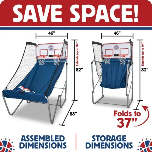 Vista 5 de Pop-A-Shot - Inicio doble tiro con gráficos de Penn State Nittany Lions NCAA l Sensor puntuación l 16 modos de juego l 7 bolas l Almacenamiento