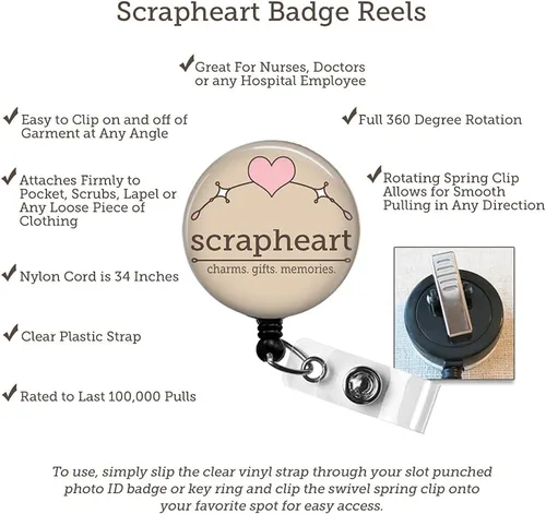 GOT VEINS - Carrete de insignia, carrete retráctil de insignia Got Veins, soporte de insignia de tecnología de laboratorio, clip de identificación