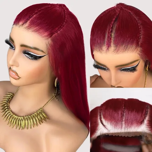 Vista 30 de UMEGOOD - Peluca de cabello humano rubio miel de 200 % de densidad, 13 x 6 HD, transparente, encaje frontal, cabello humano prearrancado de 13 x 6
