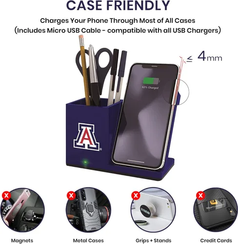 Vista 2 de SOAR Cargador inalámbrico y organizador de escritorio de la NHL