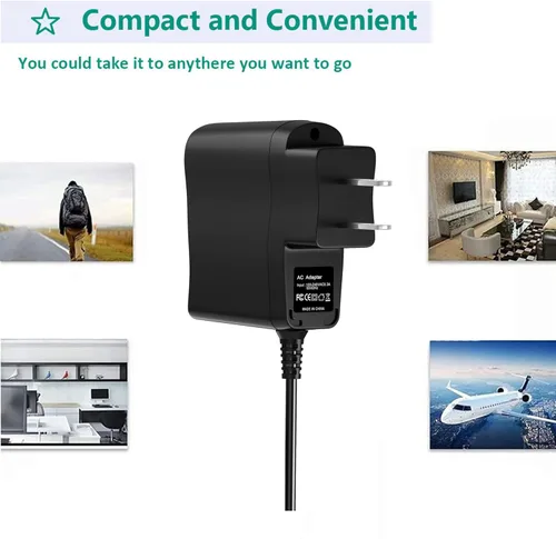 Vista 3 de Adaptador de cargador de corriente CA/CC 1A + cable USB compatible con cámara Nikon Coolpix P900 s AW130 s