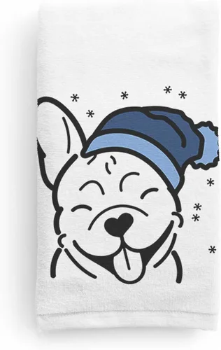 Vista 15 de Inkopious Gorro de invierno Airedale Terrier Toalla de mano decorativa - Decoración navideña para el hogar
