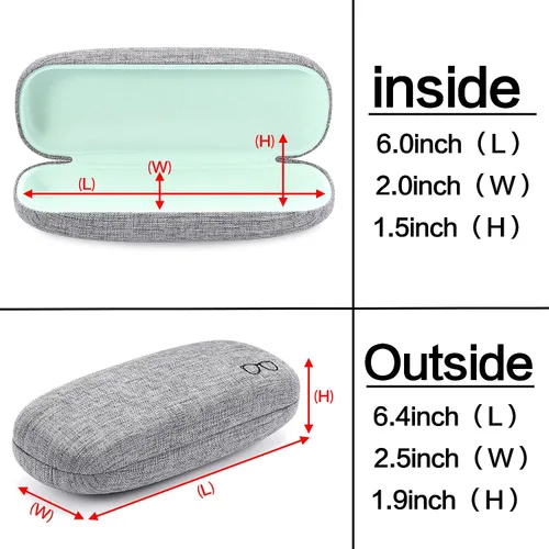 Vista 4 de Vemiss - Funda rígida para lentes de sol (lino)