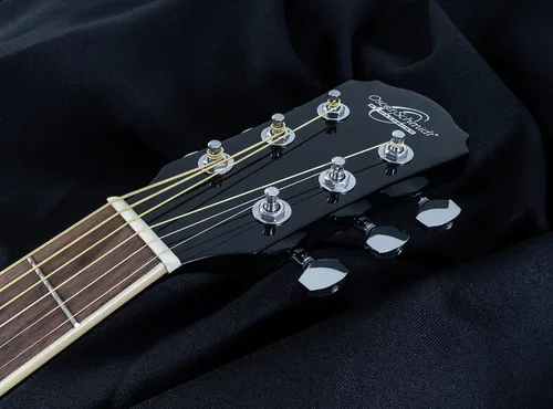 Vista 5 de Oscar Schmidt Guitarra acústica de 6 cuerdas, derecha, Vintage Sunburst (OD45CEVSB-W)