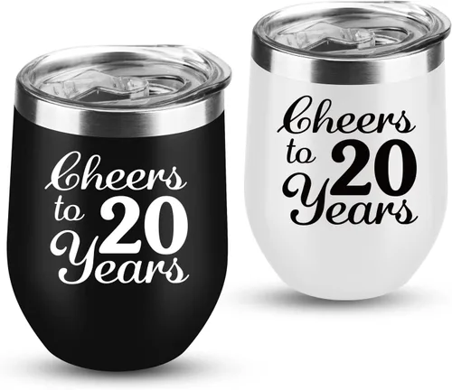 Regalos de boda de 20 aniversario para pareja, 20 aniversario, decoraciones de aniversario de veinte años, regalos de matrimonio de 20 años para