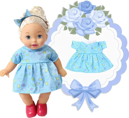 Vista 5 de NA BOBO - Juego de 6 ropa para muñecas de 12-14-16 pulgadas, ropa de muñeca de bebé, trajes de disfraces, ropa de muñeca bonita, hecha a mano