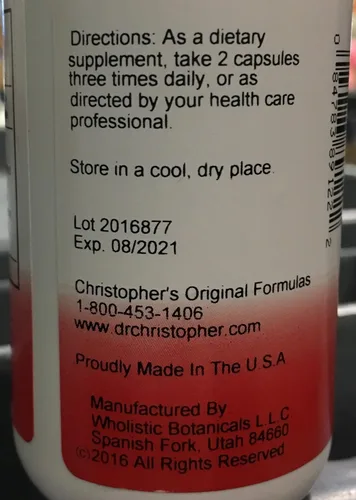 Vista 3 de Dr Christopher's Formula Tracto urinario masculino, 100