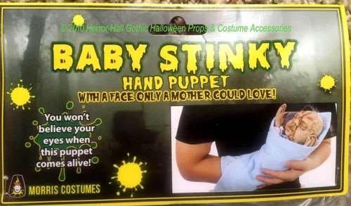 Vista 6 de Baby Stinky Puppet espeluznante mutante realista mutante accesorio de disfraz de Halloween