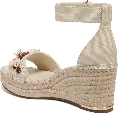 Vista 8 de Franco Sarto Sandalias de cuña Clemens Raffia para mujer Raffia Beige