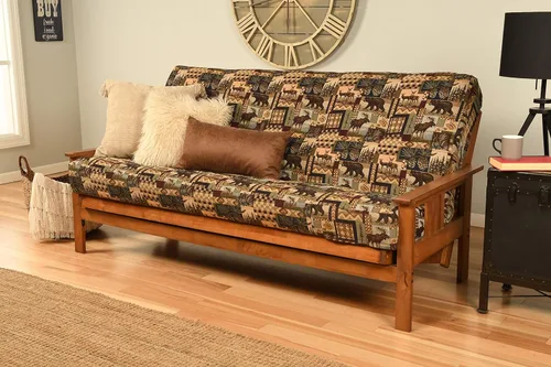 Vista 35 de MFD Futón Montana, Verde, Madera, Colchón canadiense