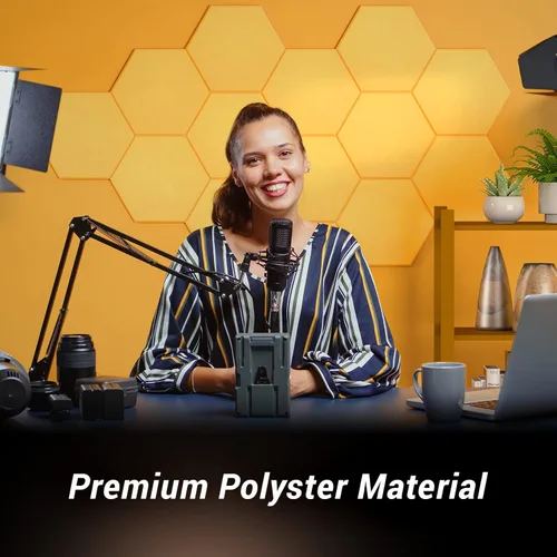 Vista 2 de TONOR - Paquete de 12 paneles acústicos hexagonales, paneles acústicos de alta densidad de 12 x 10 x 04 pulgadas para paredes, panel de espuma