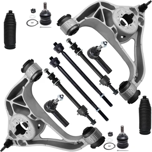 Vista 107 de Detroit Axle - Kit de suspensión frontal de 12 piezas para Toyota Corolla 2003 2004 2005 2006 2007 2008, 2 brazos de control inferiores, 2 rótulas