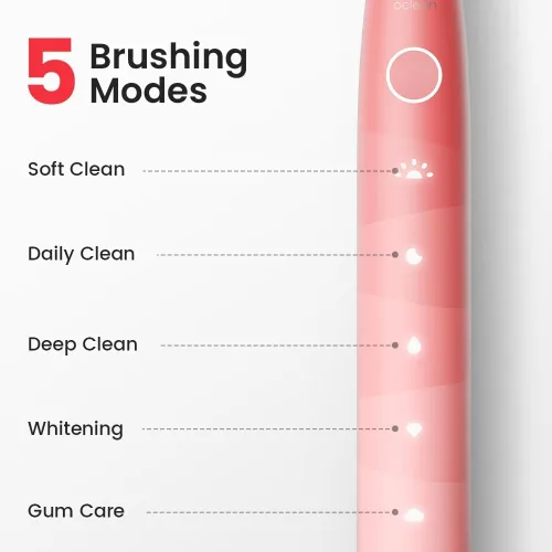 Vista 4 de Oclean Cepillo de dientes eléctrico para adultos, cepillo de dientes eléctrico con vida de batería de 150 días, cepillo de dientes sónico de viaje